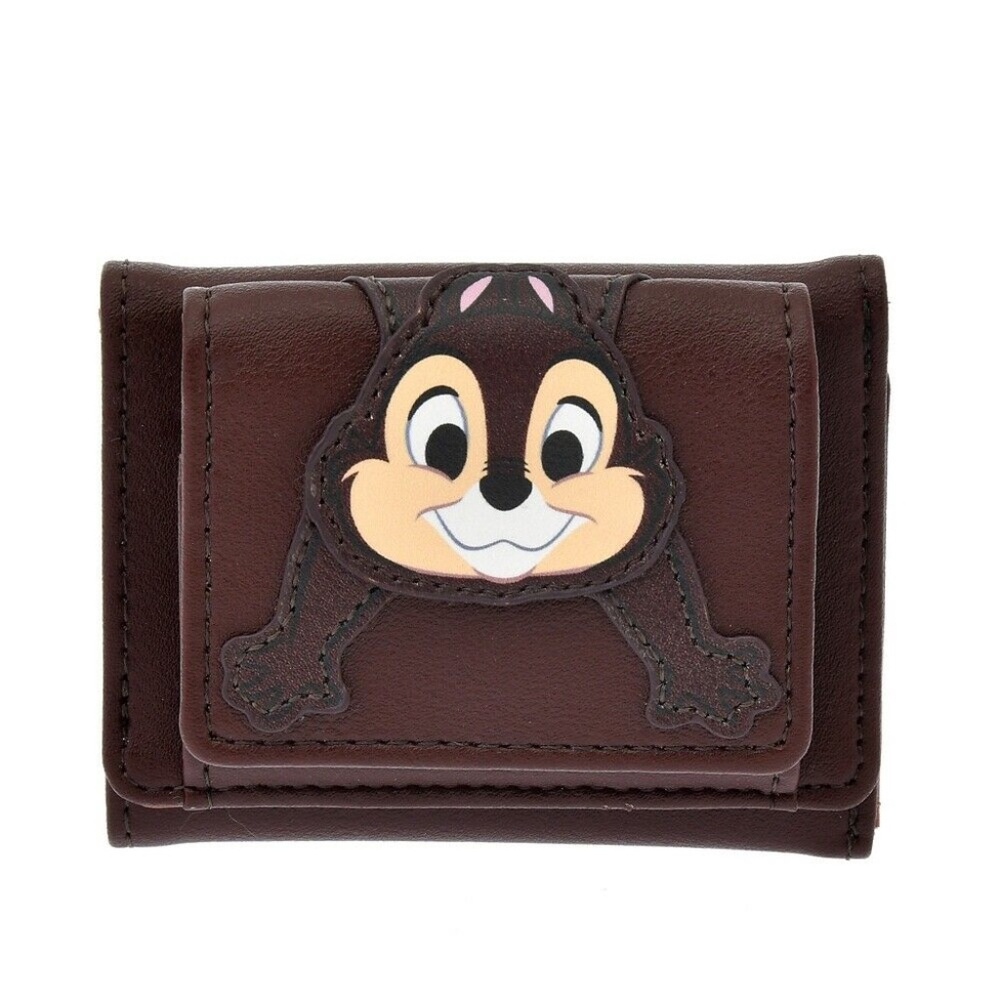 NEW NWT BRAND NEW Disney Chip N Dale Chipmunk Faux Leather Wallet w/coin section